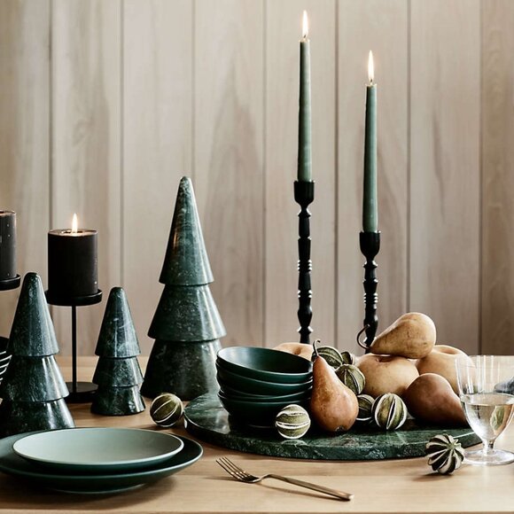 Crate&Barrel Astryd Black Metal Taper Candle Holder 9" - Picture 4 of 5